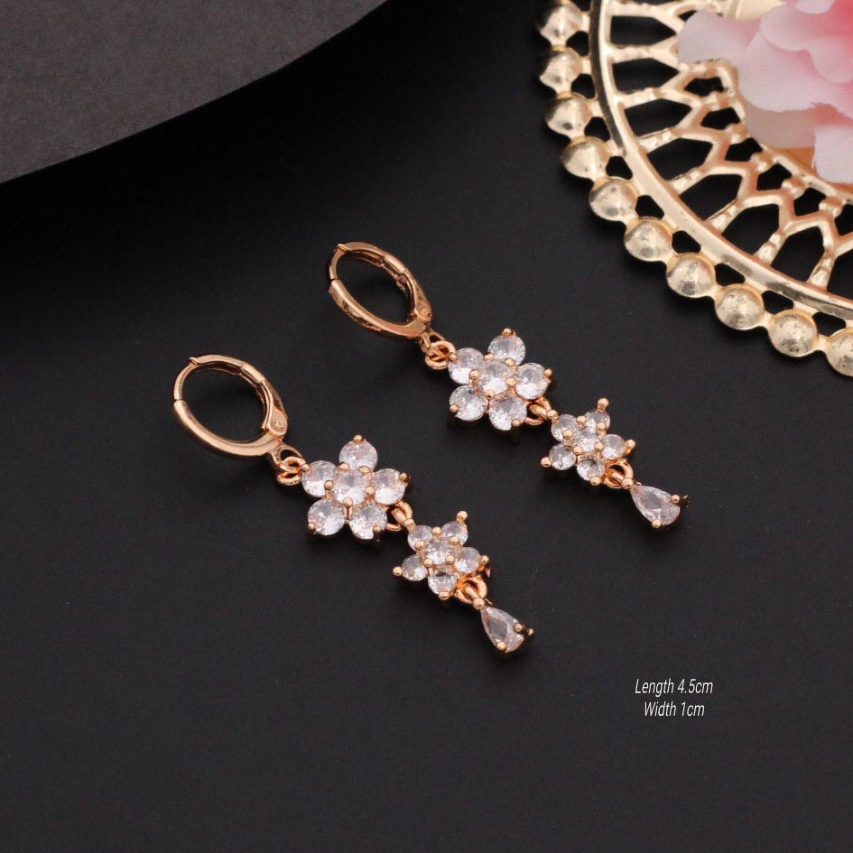 Diamond Three-Stone Teardrop Dangle Earrings 1/2 ct tw 10K White Gold | Kay